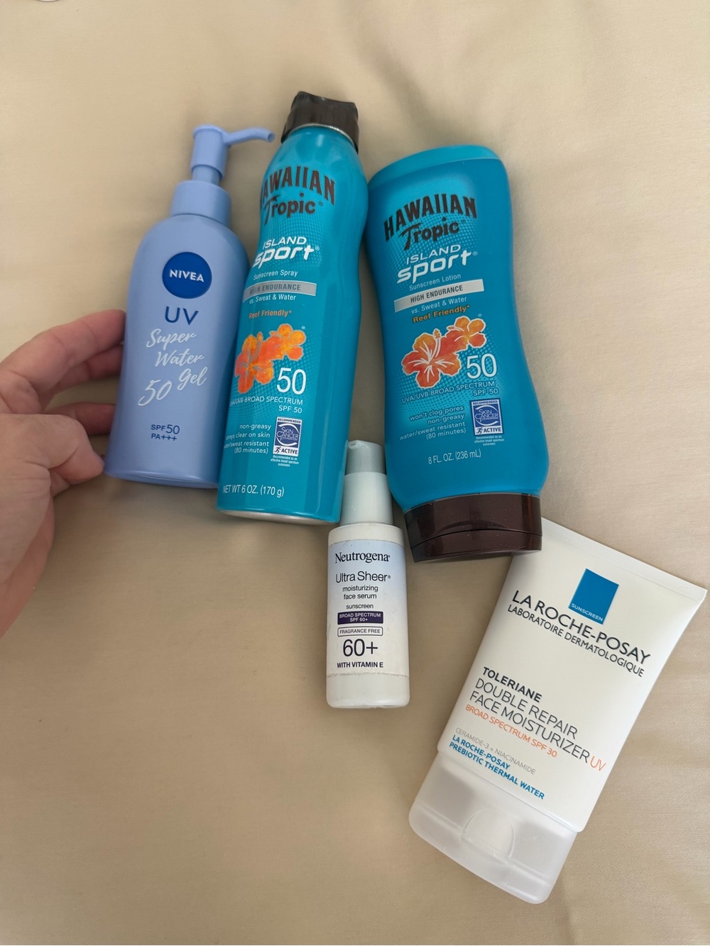🗽Assorted Sunscreen Lot with Hawaiian Tropic, Neutrogena, and La Roche Posay